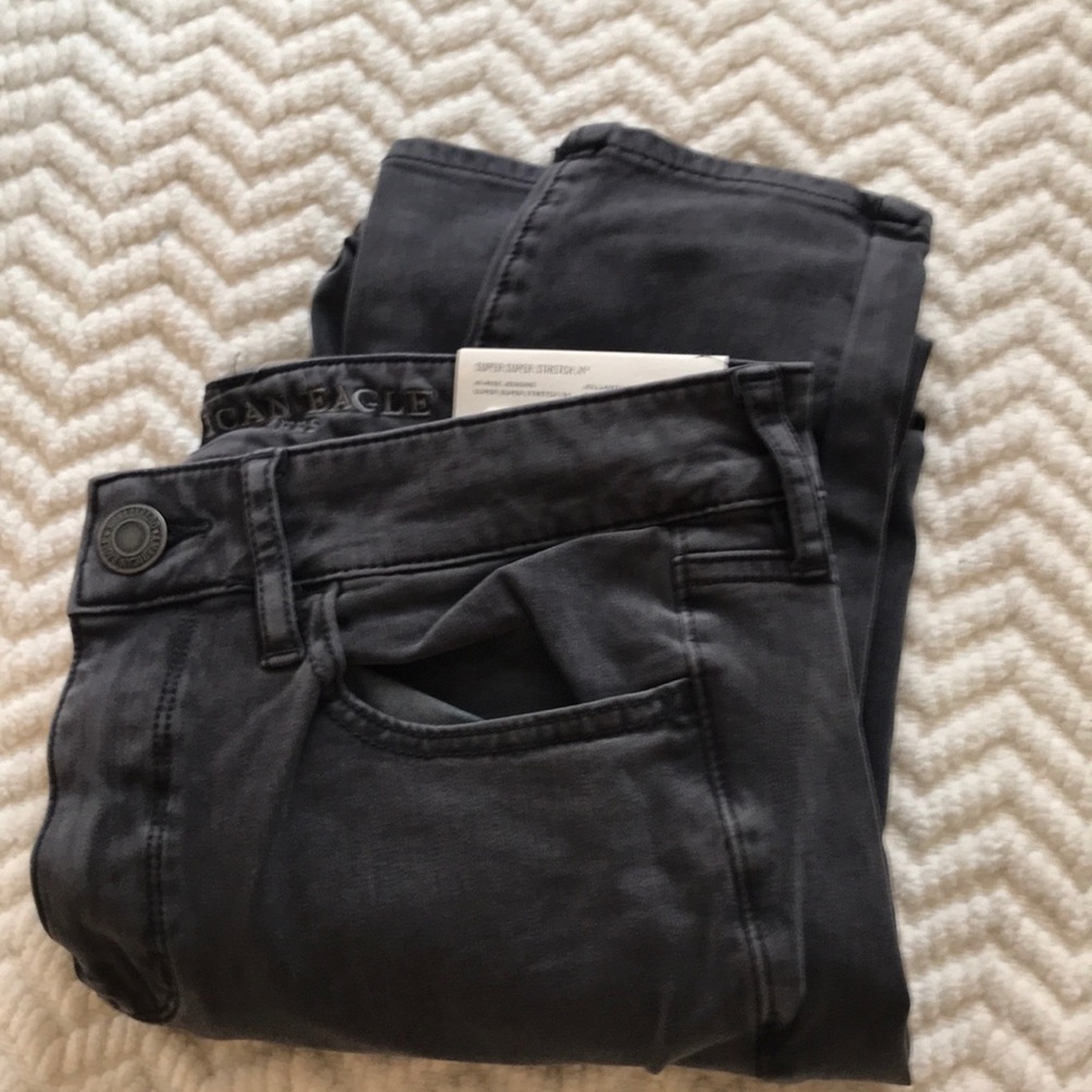 NWT faded black wash American Eagle jeggings
